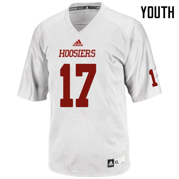 Youth #17 Justin Berry Indiana Hoosiers College Football Jerseys Sale-White